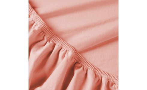 Rebeka elasztikus jersey lepedő mignon színben, kitűnő minőségű pamutból, körben gumis rögzítéssel.